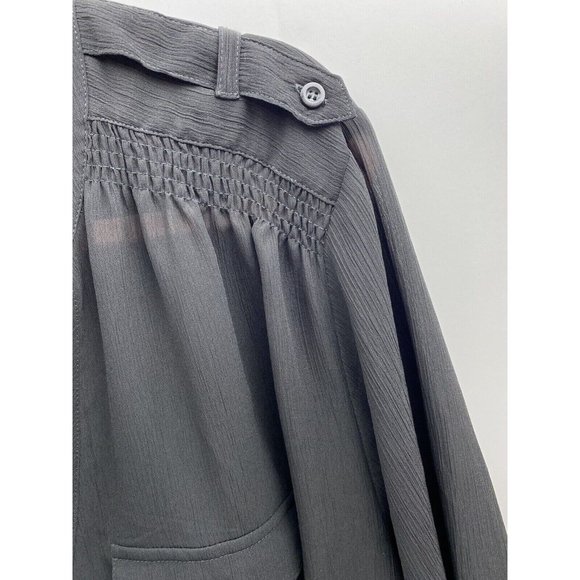 Lane Bryant Woman's Blouse, Size 22/24W, Black Polyester Sheer Shirt , NWT - Picture 2 of 10